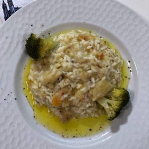 Risoto de Bacalhau com leite de Coco