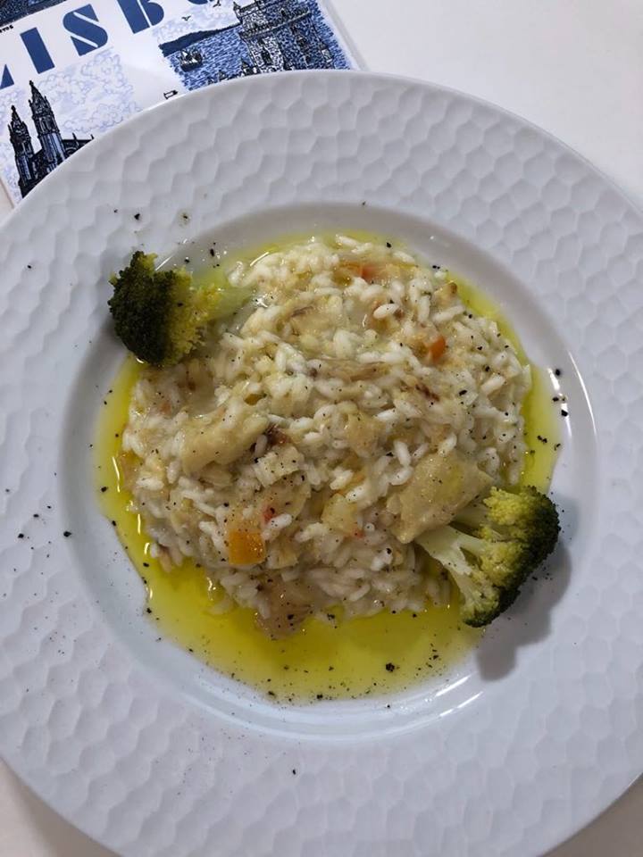 Risoto de Bacalhau com leite de Coco